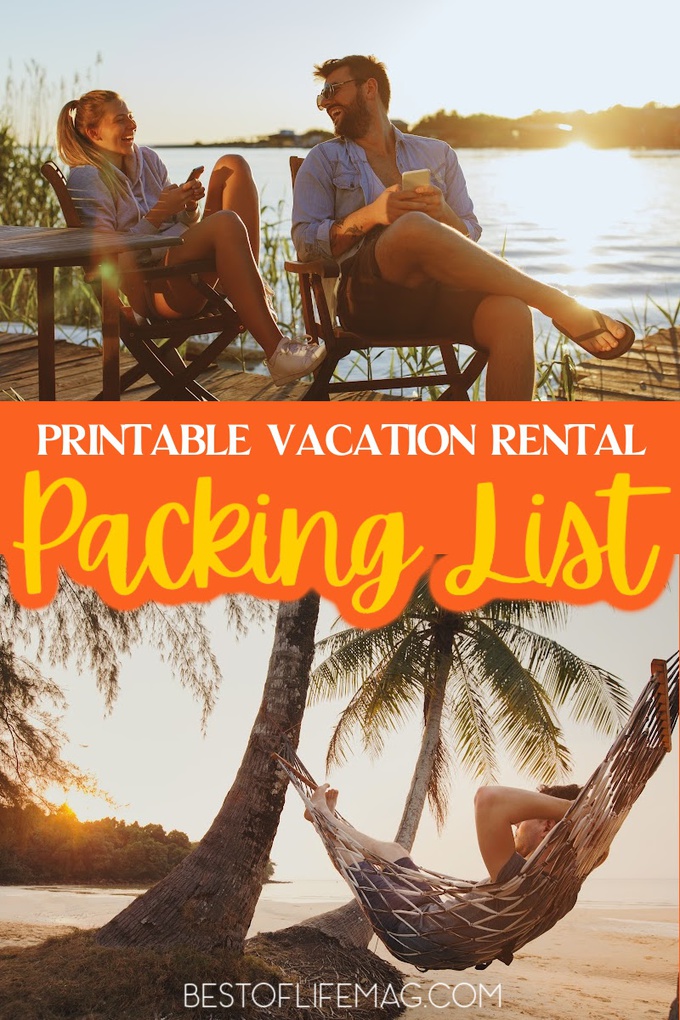 Don't leave anything behind with this printable vacation rental packing list - it's perfect for your trip and helps keep everything organized. Travel Ideas | Tips for Vacation Rentals | Tips for Extended Trips | Packing for Long Trips | Travel Packing Tips | Family Travel Ideas #traveltips #summer via @amybarseghian