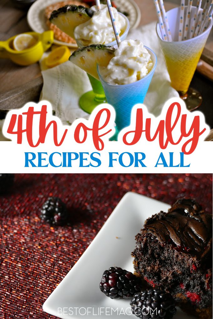 Nothing says summer like the 4th of July. Here are 25+ great 4th of July recipes to help you make those lasting memories with your family. Summer Party Recipes | Patriotic Recipes | Recipes for Fourth of July | Fourth of July Recipes | July Party Recipes | Brownie Recipes | Party Cookie Recipes | Dole Whip Recipes | Dole Whip Copy Cat Recipe | Ice Cream Recipe #4thofjuly #partyrecipes via @amybarseghian