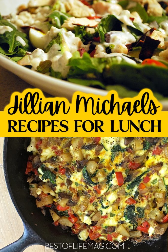 Jillian Michaels lunch recipes can help you get through your day and live a healthy life whether you're on the go or staying home. Jillian Michaels Meal Plan | Weight Loss Recipes | Recipes to Lose Weight | Jillian Michaels Recipes | Lunch Ideas | Lunch Recipes via @amybarseghian