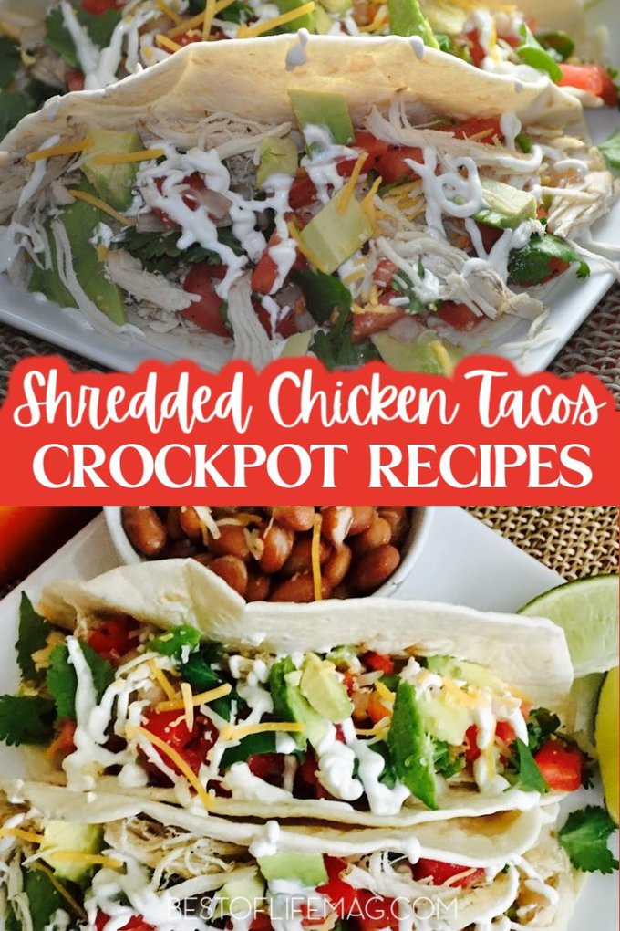 Shredded Chicken Tacos Crockpot Recipe