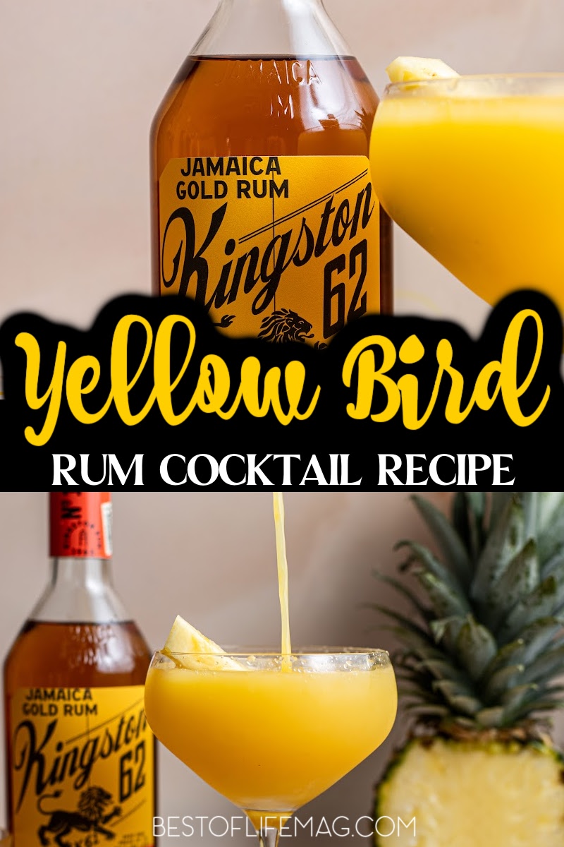 What is a yellow bird rum cocktail you ask? It is a tropical paradise in a highball glass that you can make at home for a tropical escape. Tropical Cocktails | Cocktails with Rum | Drinks with Rum | Party Drink Recipes | Party Recipes | Drinks for Adults | Cocktail Recipes for a Crowd | Summer Cocktail Recipes | Summer Party Recipes #drinkrecipes #cocktail via @amybarseghian