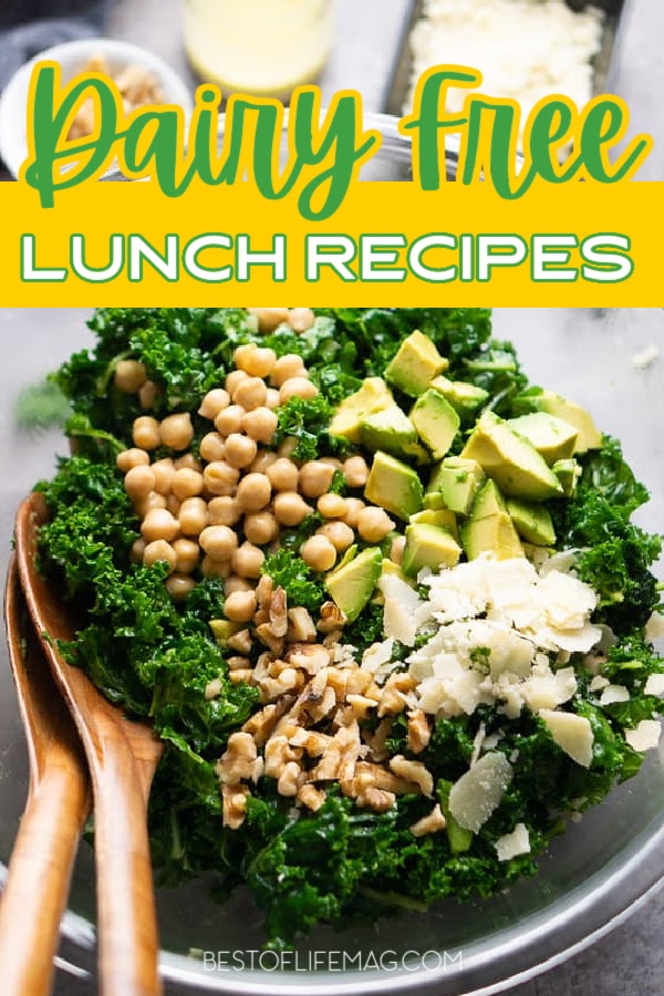 These dairy free lunch ideas are the some of the best food allergy recipes and are easy to weave into a healthy diet. Dairy Free Recipes | Recipes without Dairy | Dairy Free Dinner Recipes | Food Allergy Recipes | Dairy Free Lunch Recipes | Dairy Allergy Diet | How to Go Dairy Free | Healthy Lunch Recipes | Easy Recipes for Meal Prep #dairyfreerecipes #lunchrecipes via @amybarseghian