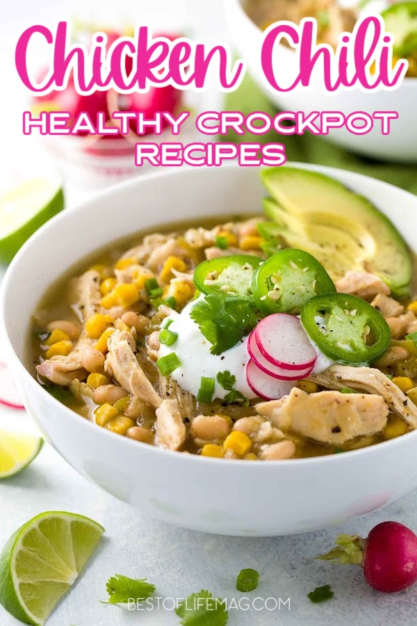 Getting creative with healthy chicken chili crockpot recipes is an effortless way to open the door to more culinary exploration and make meal planning easy. Crockpot Chicken Chili Clean Eating | Slow Cooker Chicken Chili Healthy | White Chicken Chili Crockpot Recipes Healthy | White Bean Chicken Chili Crockpot Healthy | Healthy Chicken Chili White | Crockpot Recipes with Chicken | Chicken Slow Cooker Recipes | Ground Chicken Crockpot Ideas | Crockpot Chicken Recipes | Chicken Dinner Recipes | Lunch Recipes with Chicken #crockpotrecipes #chickenrecipes