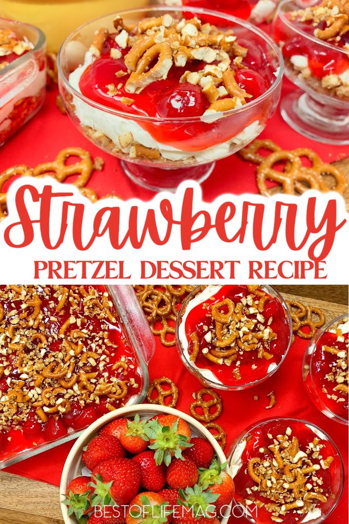 Strawberries take on a whole new meaning in this super easy strawberry pretzel dessert recipe that the whole family is sure to love! Dessert Recipes | Holiday Recipes | Easy Recipes | Snack Recipes | No-Bake Dessert Recipes | Desserts with Strawberries | Recipes for Parties | Party Dessert Recipes | Snack Recipes | Fruit Snack Recipes | Recipes with Strawberries #fruitdesserts #dessertrecipes via @amybarseghian