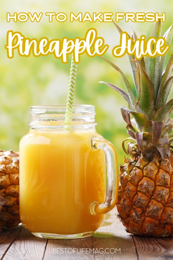 Learning how to make fresh pineapple juice is a great way to enjoy healthy juices at home without all of that sugar found in store-bought juice. Making Juice at Home | Pineapple Juice Ideas | Fresh Juice Recipes | Pineapple Recipes | Tips for Juicing | Smoothie Tips | Healthy Juices and Smoothies | Recipes with Pineapple | Ways to Use Pineapple #fruitjuice #juicerecipes via @amybarseghian