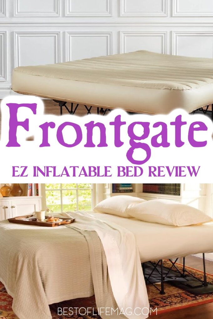 The Frontgate EZ Bed is the air mattress for anyone who appreciates a good night's sleep while staying at a friend or family member's home. Best Blow Up Mattress | Blow Up Mattress for Guest Room | Blow Up Mattress for Travel | Hosting Guest Tips | Tips for Hosting Guests #home #blowupmattress via @amybarseghian