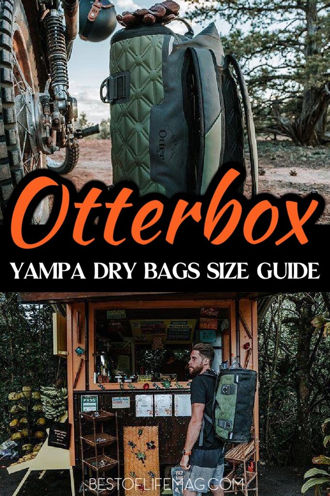 Otterbox Yampa Dry Bags come in a few different sizes and knowing the difference is very important to pick out which one is right for you. Otterbox Dry Bag Review | Hiking Tips | Hiking Packing List | Camping Packing List | Travel Packing Tips | Tips for Camping | Tips for Hiking #otterbox #travel via @amybarseghian