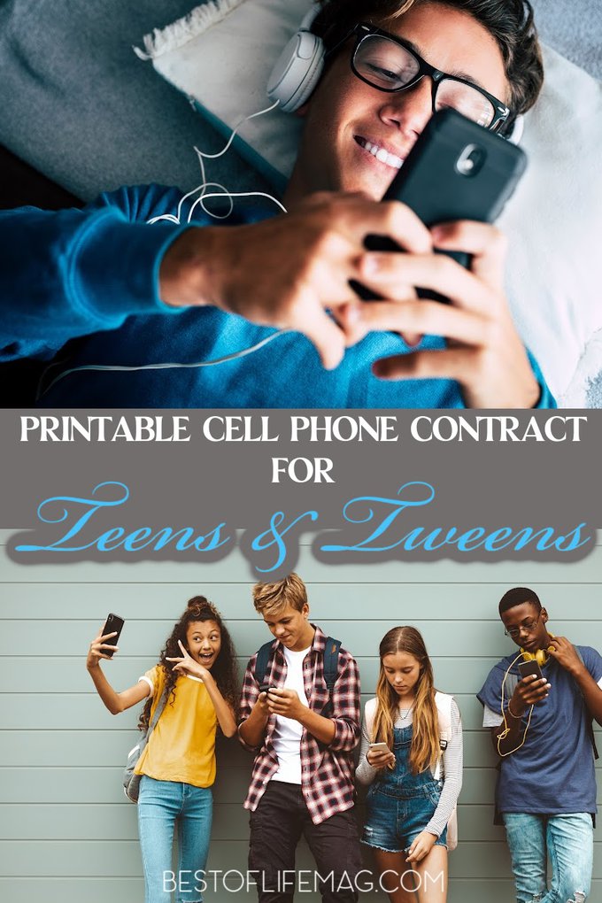 The decision to get any child a cell phone is a big one and deserving of a cell phone contract to make sure both parents and child are clear on the rules of cellular engagement. Cell Phone Use for Teens | Parenting Tips | Parenting Ideas | Printable Contracts for Teens | Printables for Parents | Parenting in the Digital Age #parentingtips #printable via @amybarseghian