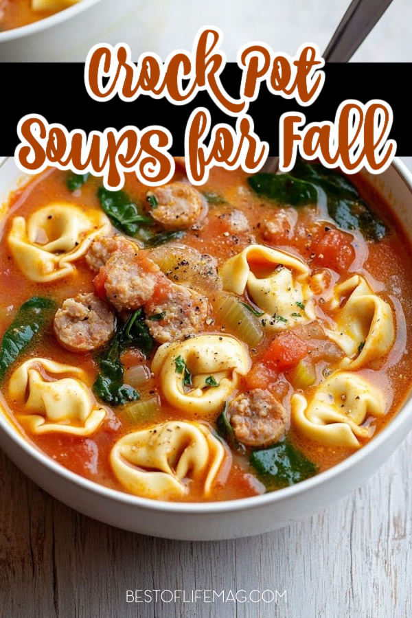 Use the best crock pot soups for fall recipes to make some delicious comfort food the whole family will enjoy this time of year. Crockpot Recipes for Fall | Easy Soup Recipes | Slow Cooker Soup Recipes | Healthy Crockpot Recipes | Meal Planning Recipes | Crockpot Fall Recipes | Slow Cooker Recipes for Fall | Healthy Slow Cooker Recipes | Slow Cooker Soups via @amybarseghian