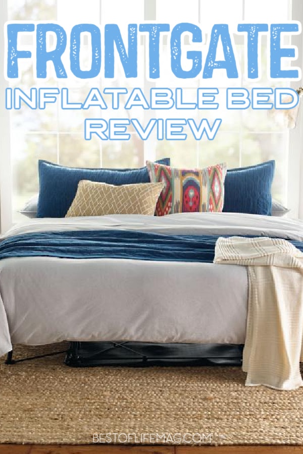 The Frontgate EZ Bed is the air mattress for anyone who appreciates a good night's sleep while staying at a friend or family member's home. Best Blow Up Mattress | Blow Up Mattress for Guest Room | Blow Up Mattress for Travel | Hosting Guest Tips | Tips for Hosting Guests #home #blowupmattress via @amybarseghian