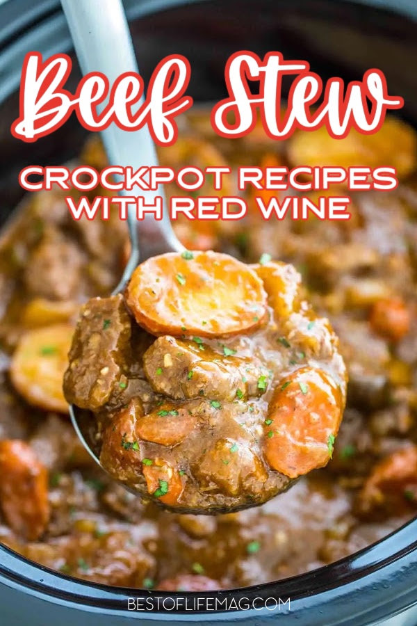 Why not combine the comfort of both beef stew crock pot with red wine? The combination seems quite perfect and the results prove it to be true. Crockpot Recipes with Red Wine | Red Wine Beef Recipes | Crockpot Beef Recipes | Crockpot Recipes with Beef | Slow Cooker Dinner Recipes for Two | Crockpot Fall Recipes | Dinner Recipes for Fall | Family Dinner Recipes for Winter | Winter Crockpot Recipes #crockpotrecipes #redwinerecipes