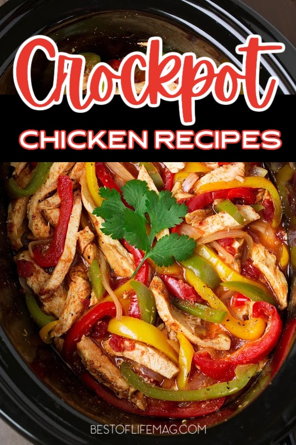 Save time in the kitchen with these crockpot chicken recipes! They are perfect weeknight meals or as holiday recipes that can be made quickly. Crockpot Chicken and Dumplings | Slow Cooker Chicken Noddle Soup | Crockpot Recipes with Chicken | Chicken Tacos Slow Cooker | Chicken Pot Pie Crockpot | Easy Crockpot Dinner Recipes | Easy Dinner Ideas | Meal Planning Chicken Recipes | Easy Lunch Recipes | Healthy Dinner Recipes #dinnerrecipes #crockpotrecipes