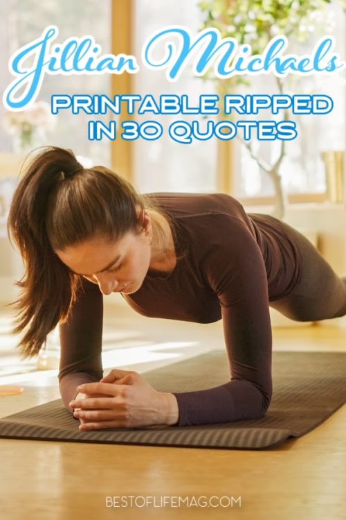 Printable Jillian Michaels Quotes from Ripped in 30