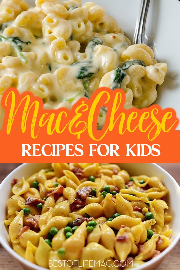 Kid-friendly macaroni and cheese recipes will help your children clean their plate and these are easy family dinner recipes, too! Macaroni Ideas | Macaroni and Cheese for Kids | Recipes for Children | Easy Snack Recipes | Easy Recipes | Kid Friendly Lunch Recipes | Easy Pasta Recipes #recipesforkids #easyrecipes via @amybarseghian