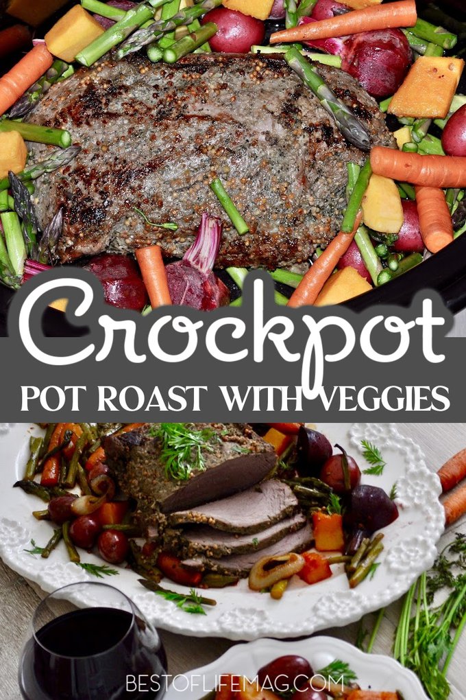 Enjoy this easy crock pot beef roast with vegetables any night of the week. It's perfect for those with food allergies as this is a dairy free crock pot roast recipe. Crockpot Roast Beef Recipe | Slow Cooker Recipes | Beef Recipes | Crock Pot Recipes | Crockpot Ideas | Easy Recipes | Meal Prep Ideas | Slow Cooker Recipe with Beef | Dinner Party Recipe | Holiday Dinner Recipe #crockpotrecipes #potroastrecipe