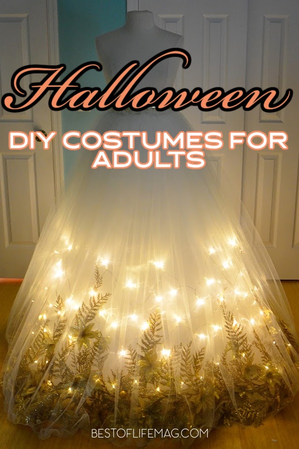 Saving up for the holidays means you need to skimp in some areas, but making DIY Halloween costumes helps save money without skimping on fun! DIY Costumes for Women | DIY Costumes for Men | Halloween Ideas for Adults | Costumes for Halloween | DIY Ideas for Costumes | DIY Costumes for Adults | Homemade Costumes | Adult Costume Ideas | Costumes for Adults #halloween #DIYcostumes