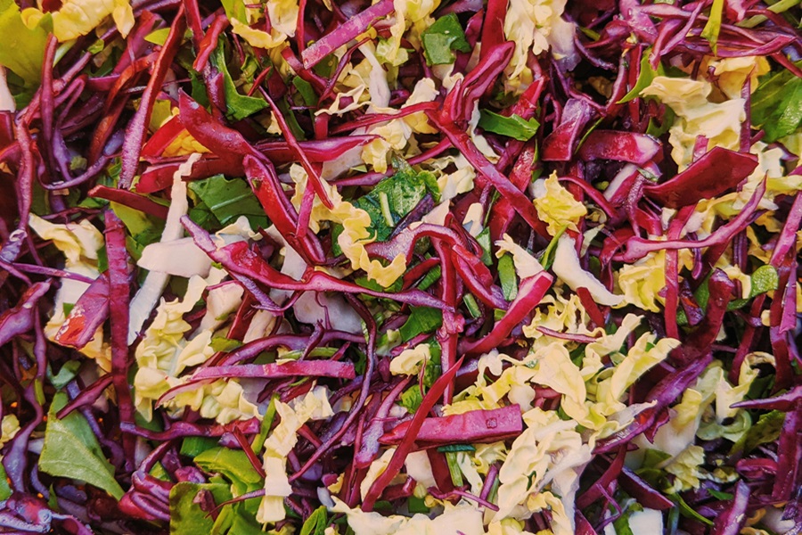Healthy Copycat Chopped Salad Recipes Close Up of a Chopped Salad