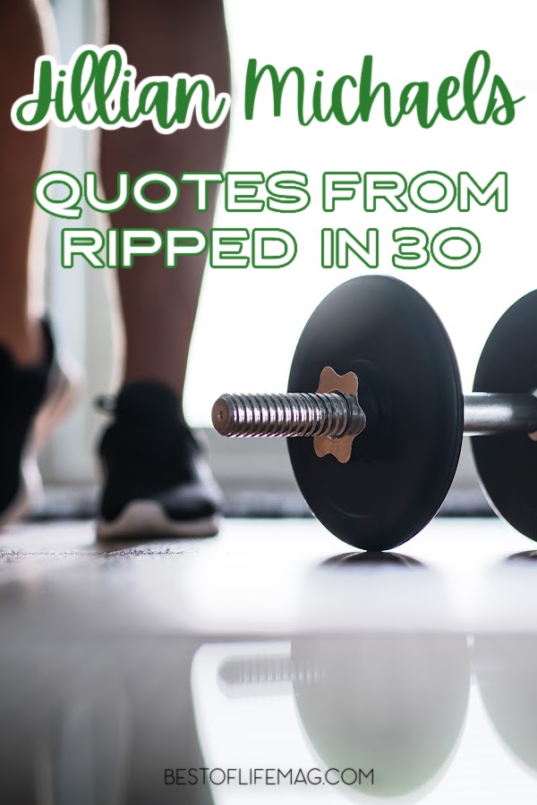 When you need some inspiration, there's no better help than these Jillian Michaels quotes from Ripped in 30! She's tough but fair, chin up champ! Workout Inspiration | Motivational Quotes for Fitness | Fitness Quotes | Jillian Michaels Quotes | Jillian Michaels Fitness Motivation | Home Fitness Ideas | Fitness Tips #jillianmichaels #quotes via @amybarseghian
