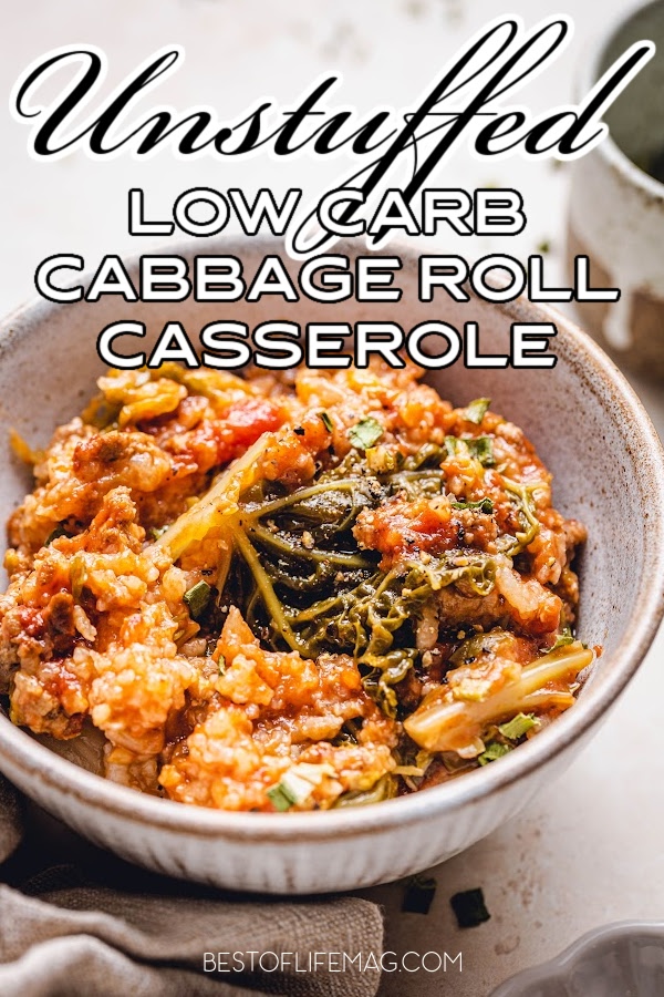 A low carb unstuffed cabbage roll casserole is not only great for low carb meal prep, it is an easy keto dinner recipe anyone can make. Low Carb Dinner Recipe | Keto Dinner Recipe | Low Carb Crockpot Recipe | Low Carb Slow Cooker Recipe | Keto Crockpot Recipe | Healthy Dinner Recipe | Crockpot Recipes with Beef | Crockpot Recipe with Sausage | Low Carb Recipe with Cabbage #crockpotrecipe #lowcarbrecipe via @amybarseghian