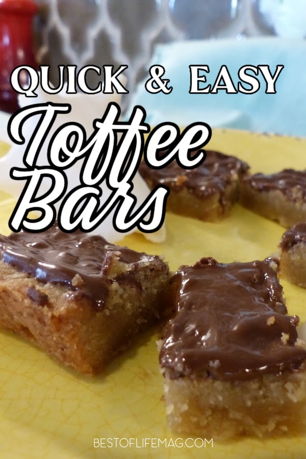 This toffee bars recipe is super soft and a guaranteed hit for everyone in the family! Soft toffee with warm chocolate on top - yum! Toffee Bar Recipe | Best Toffee Bar Recipe | Easy Toffee Bar Recipe | How to Make Soft Toffee Bars | Best Dessert Recipe | Easy Dessert Recipe | Party Recipes | Dessert Recipes for Parties | Desserts for a Crowd #desserts #snackrecipes via @amybarseghian