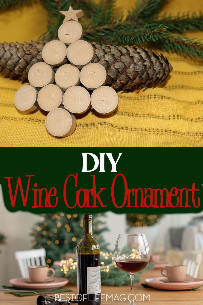 Make your own DIY Wine Cork ornament to hang on the tree or give away as gifts! These also make a great DIY gift tag for your favorite bottles of wine! Wine Lover Gifts | DIY Gift Ideas | DIY Wine Crafts | Wine Cork Ideas | DIY Crafts | Holiday Crafts | DIY Holiday Décor | Gifts for Wine Lovers #diy #winecrafts via @amybarseghian