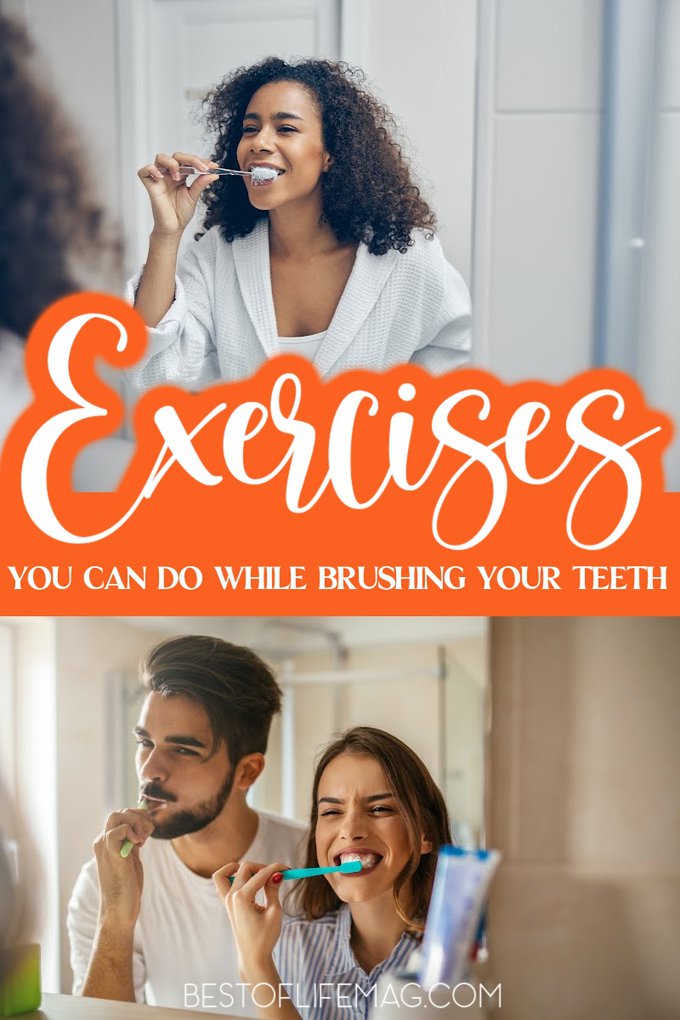 Utilizing exercises to do while brushing your teeth allows you to get a quick workout done in the morning and you don't have to sacrifice time. At-Home Exercises | Easy Workout Ideas | At-Home Workout Ideas | 5 Minute Workouts #fitness #health via @amybarseghian