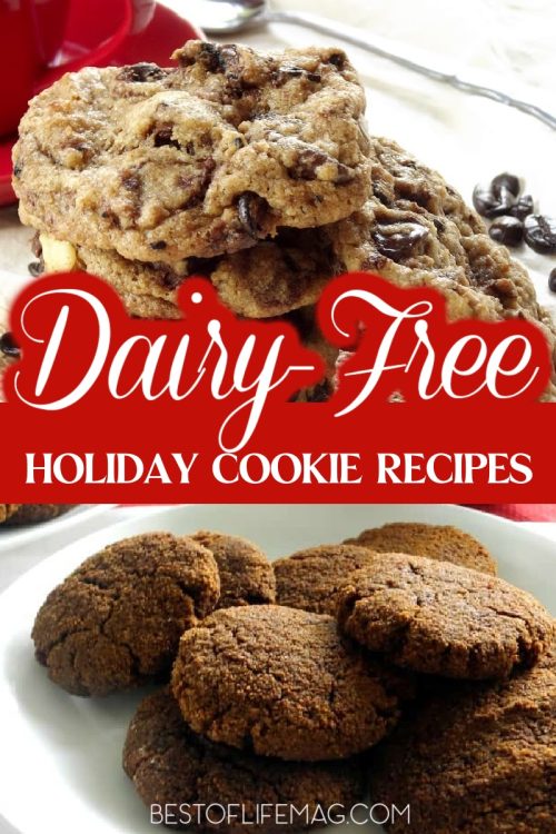 It’s easy to fill your home with the scent of the holidays with these delicious dairy free holiday cookies that will help everyone enjoy the holiday season. Sugar Cookies Recipes | Christmas Cookie Recipes | Hanukkah Cookie Recipes | Cookies for New Years | Cookies for Parties | Chocolate Chip Cookies Recipes | Dairy Free Cookie Recipes | Dairy Free Treats | Holiday Cookies without Dairy #dairyfree #holidayrecipes