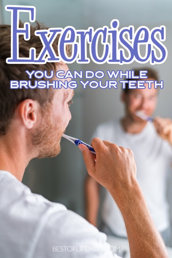 Utilizing exercises to do while brushing your teeth allows you to get a quick workout done in the morning and you don't have to sacrifice time. At-Home Exercises | Easy Workout Ideas | At-Home Workout Ideas | 5 Minute Workouts #fitness #health