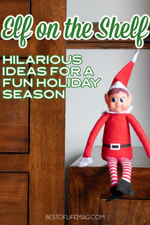 Make sure to add some of these funny Elf on the Shelf ideas into your Elf on the Shelf fun this holiday season! They are a hit with all ages. Hilarious Elf on the Shelf | Elf on The Shelf Ideas for Kids | Pranks with Elf on the Shelf | Elf on the Shelf Ideas for Adults | Holiday Pranks for Kids | Tips for Elf on a Shelf | Funny Holiday Traditions | Holiday Fun for the Family | Holiday Elf Traditions #elfontheshelf #holidayideas via @amybarseghian