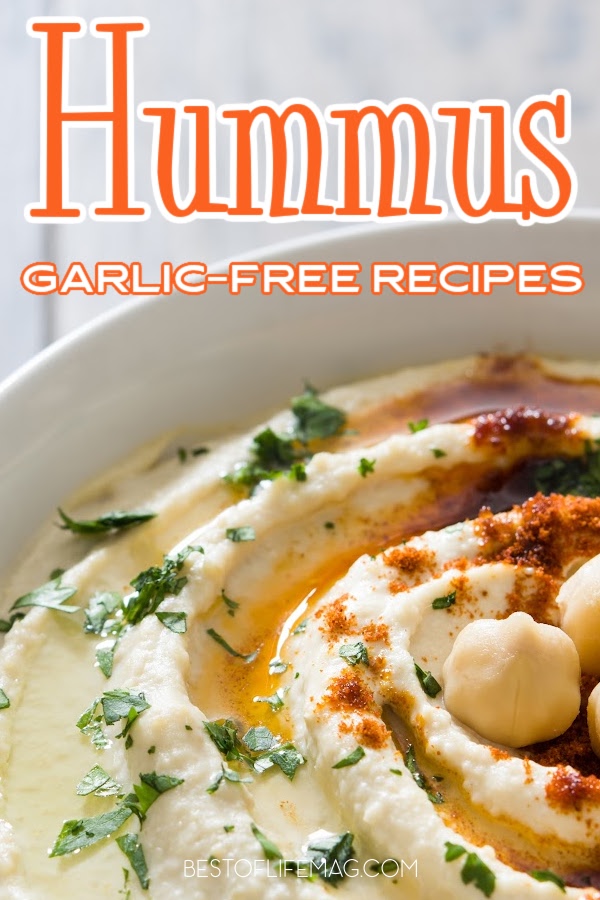 Garlic Free Hummus Recipes {Perfect for a Garlic Allergy or Intolerance}