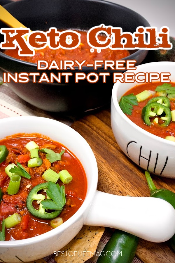 This delicious Instant Pot keto chili recipe is low carb to help you burn fat and maximize results of your ketogenic diet. Low Carb Recipes | Keto Recipes | Low Carb Chili Recipe | Low Carb Instant Pot Recipe | Healthy Instant Pot Recipes | Healthy Chili Recipes | Instant Pot Recipes with Ground Turkey | Instant Pot Recipes with Ground Beef | Ground Turkey Chili Recipe #instantpotrecipe #ketorecipe