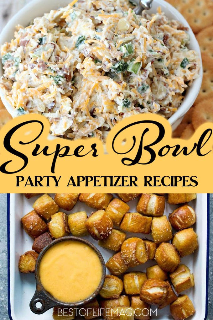 These game day Super Bowl appetizers are perfect for small to large groups and will help everyone enjoy the party, regardless of who wins. Super Bowl Recipes | Recipes for Super Bowl Parties | Party Appetizer Recipes | Game Day Appetizers | Game Day Finger Foods | Party Food Ideas | Party Food Ideas | Recipes for a Crowd | Finger Food Recipes | Snack Recipes | Football Party Recipes | Football Party Finger Foods #superbowl #partyfood