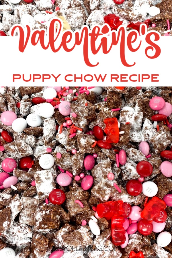 Our Valentines puppy chow recipe is the only Valentine’s Day treat you will need, complete with M&Ms, candy hearts, and sprinkles. Dessert Recipes | Snack Recipes | Chex Mix Recipes | Muddy Buddies Recipes | Snacks for Kids | Holiday Snacks | Puppy Chow Recipes | Valentines Day Desserts | Holiday Puppy Chow | Party Recipes | Valentine's Party Food Ideas | Easy Snack Recipes | Valentines Day Snacks via @amybarseghian