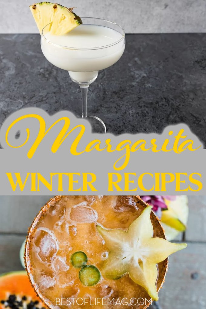 Don’t put the margarita mix away this winter; instead, use some winter margarita recipe ideas to get you through the season. Anejo Tequila Ideas | Tequila Cocktail Ideas | Margarita Ideas | Winter Cocktail Ideas | Winter Party Recipes | Margarita Ideas for Winter | Winter Drinks for Adults | Winter Cocktails with Tequila #wintercocktails #margarita via @amybarseghian