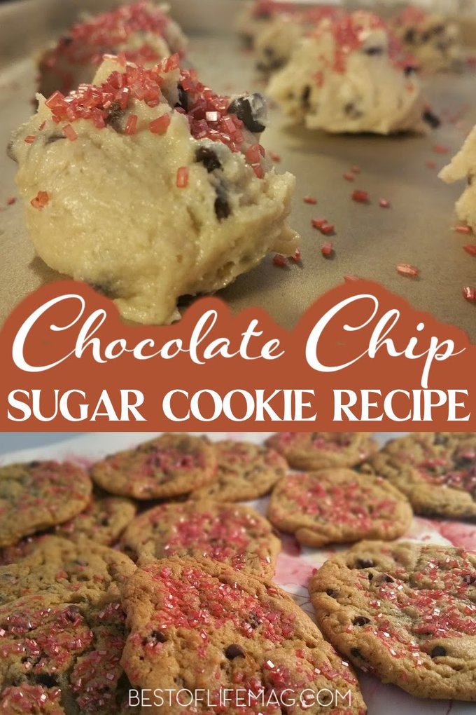 Chocolate chips AND sugar cookie goodness combined into one awesome cookie? Yes, it's true and here's the recipe that will end all recipes. Chocolate Chip Cookies Recipe | Sugar Cookies Recipes | Unique Chocolate Chip Cookie Recipes | Dessert Recipe | Dessert Recipe for Parties | Snack Recipes for Kids | Dessert Recipes for Kids | Simple Cookie Recipes | Easy Cookie Recipe #chocolatechipcookies #cookierecipes
