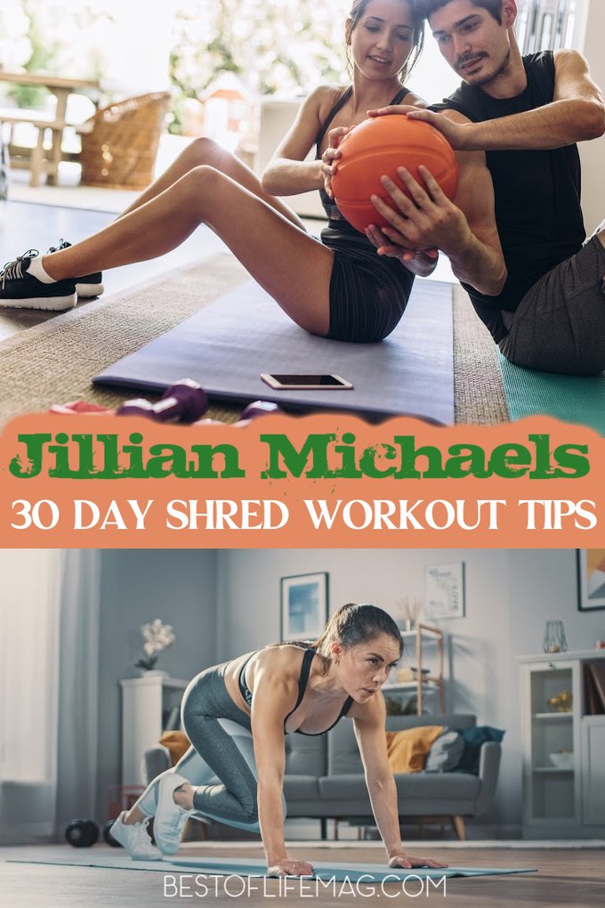 Jillian Michaels 30 Day Shred is a great plan that really works. These tips will help you make the most of your 30 Day Shred workouts! Jillian Michaels Workout | Jillian Michaels Fitness Tips | Health and Fitness Tips | Jillian Michaels Home Workouts | Home Workout Ideas | Home Fitness Ideas | Tips for Weight Loss | Losing Weight at Home #jillianmichaels #homefitness via @amybarseghian