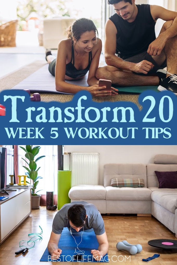 You've made it to Transform 20 Week 5 workouts and that means there is a lot to prep for as we near the end of your health and fitness transformation. Transform 20 Tips | Transform 20 Review | Transform 20 Ideas | Transform 20 Week 5 | At-Home Workouts | Beachbody Workouts | Shawn T Workouts #beachbody #transform20 via @amybarseghian