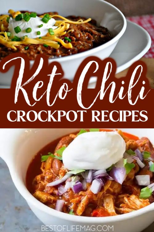 If you're looking for a low carb chili recipe, look no further than keto crockpot chili. These recipes bring together the best of both worlds. Keto Ideas | Low Carb Ideas | Low Carb Chili Recipes | Keto Recipes | Low Carb Recipes | Chili Recipes | Easy Crockpot Recipes | Low Carb Crockpot Recipes | Keto Slow Cooker Recipes | Keto Crockpot Dinners #lowcarb #crockpotrecipes
