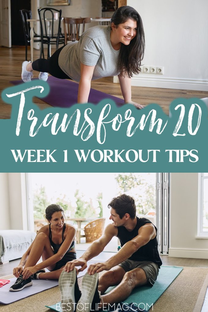 Commit to Transform 20 week 1 and let the progress you can make help propel you through the rest of the workouts and reach your fitness goals. Beachbody Workouts | Transform 20 Tips | Transform 20 Review | Transform 20 Workouts #beachbody #transform20