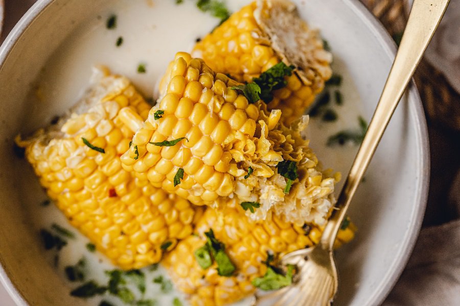 Slow Cooker Corn on the Cob with Coconut Milk Recipe + Dairy Free Option