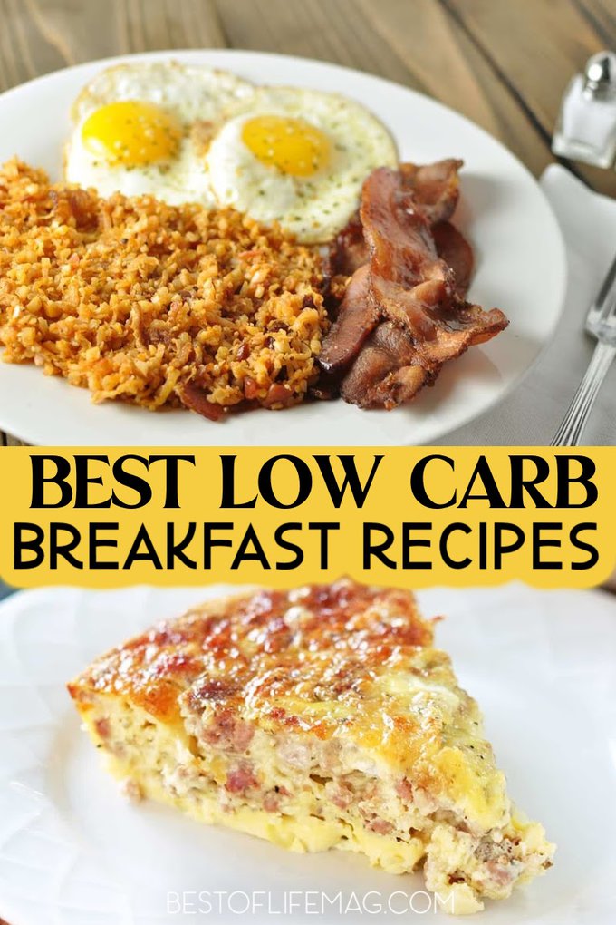 Low-carb breakfast recipes