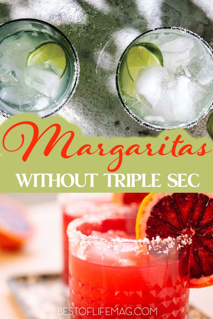 Margarita recipes without Triple Sec offer a bit of variety in this traditional cocktail while keeping the flavor everyone loves in tact. Cocktails without Triple Sec | Drinks without Triple Sec | Summer Cocktail Recipes | Cocktails for Parties | Party Recipes for Adults | Adult Party Recipes | Margarita Ideas | Cocktail Recipes | Cocktail Ideas | Happy Hour Recipes | Happy Hour Ideas | Drink Recipes | Drink Ideas #margaritarecipes #partyrecipes via @amybarseghian