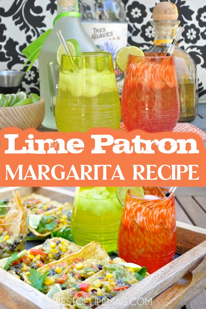 One of our latest margaritas we have been making at home is this lime Patron margarita recipe with a hint of Patron lime liquor. It is smooth and fresh on the palate! Margarita Recipes on the Rocks | Frozen Margarita Recipe | Margarita Pitcher Recipe | Margaritas for a Crowd | Summer Cocktail Recipes | Fruity Cocktail Recipes | Margarita Recipes on the Rocks Pitcher | Cocktails with Patron | Patron Cocktail Recipe #margaritarecipes #patron via @amybarseghian