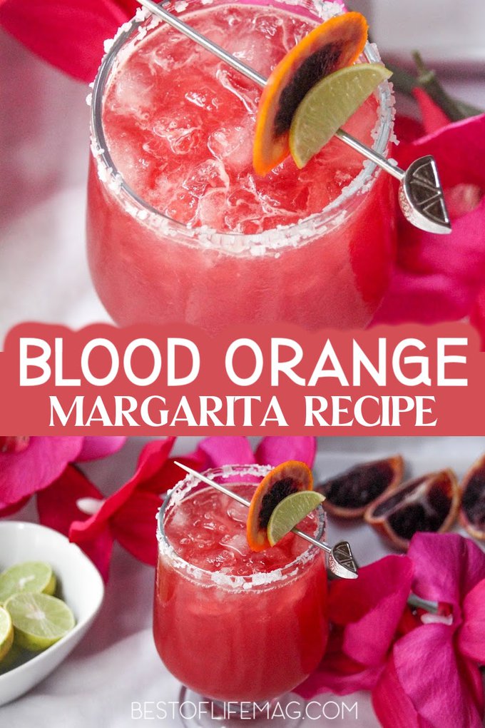 Our blood orange margarita recipe is refreshing, without being too sweet. The bright color displays beautifully for entertaining friends, too! Frozen Orange Margarita | Skinny Orange Margarita | Orange Citrus Margarita | Mandarin Orange Margarita | Classic Margarita Recipe | Fruity Cocktail Recipe | Cocktail Recipes with Blood Oranges | Blood Orange Cocktail Recipes | Cocktails with Oranges | Sweet Cocktail Recipes | Summer Party Drinks #margarita #orange