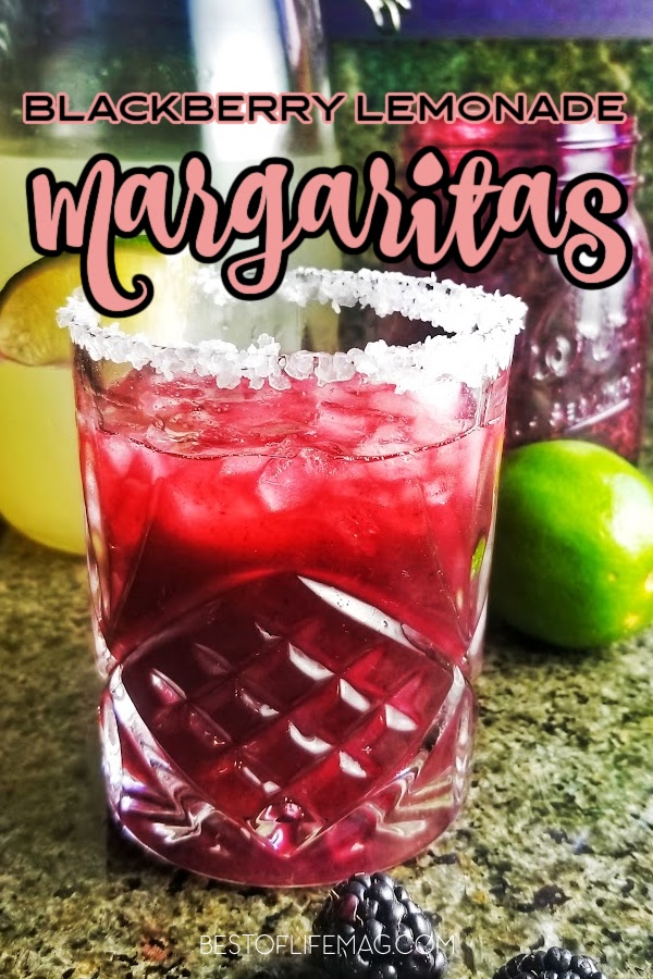 These blackberry lemonade margaritas are full of flavor, but not too sweet, making them the perfect go to cocktail for any afternoon or happy hour. Blackberry Margarita Recipe | Lemonade Margarita Recipe | Summer Margarita Recipe | Tequila Cocktail Recipe #margaritas #cocktails #tequila #recipes via @amybarseghian