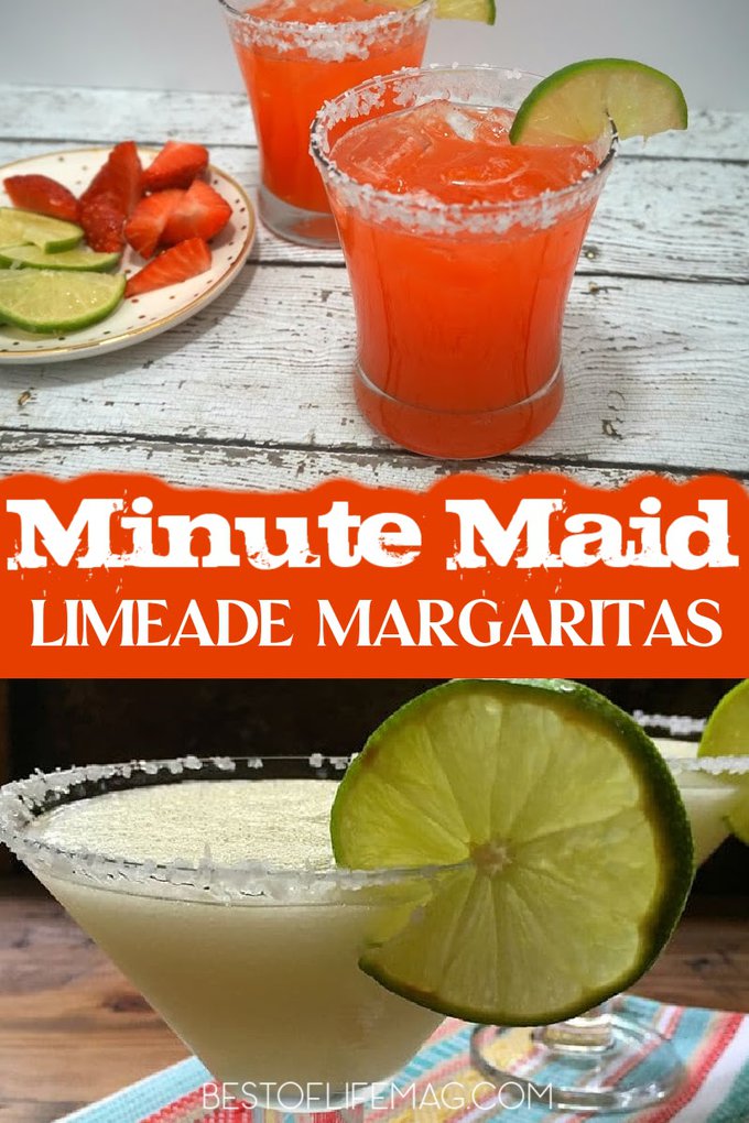 Minute Maid Limeade margarita recipes are easy to make and can be the star of the show for your party or cookout. Party Cocktail Recipes | Party Recipes | Summer Cocktail Recipes | BBQ Recipes | Summer Recipes | Margarita Recipes with Limeade | Lime Margarita Recipes #margaritas #recipes via @amybarseghian