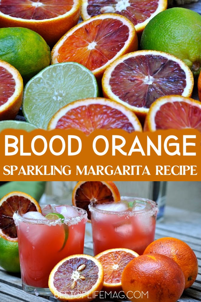 With freshly squeezed blood oranges and limes, this sparkling blood orange margarita adds a refreshing twist to a classic cocktail. Happy Hour Recipes | Cocktail Recipes | Margarita Recipes | Halloween Cocktail Recipes | Fall Cocktail Recipes #margaritarecipe #cocktailrecipe via @amybarseghian