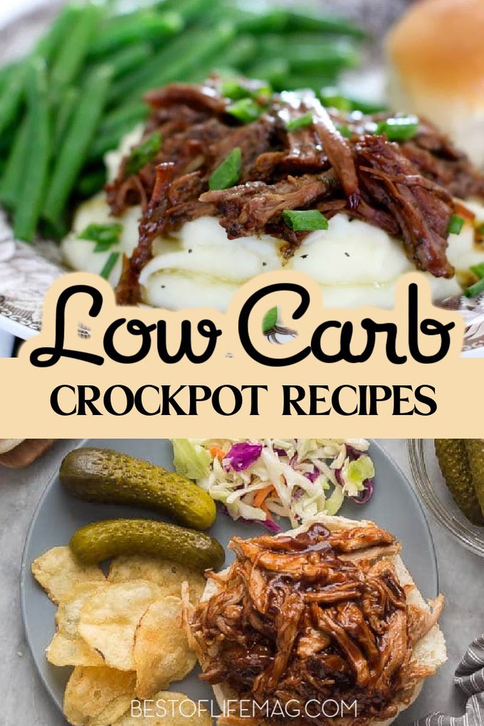 These easy low carb crockpot recipes will prove that living a healthy lifestyle is easier than ever when you have a crockpot and that recipes can still be delicious! Low Carb Slow Cooker Recipes | Keto Crockpot Recipes | Healthy Slow Cooker Recipes | Healthy Crockpot Recipes | Weight Loss Slow Cooker Recipes | Low Carb Diet | Keto Recipes | Low Carb Recipes | Easy Dinner Recipes #lowcarbdiet #crockpotrecipes