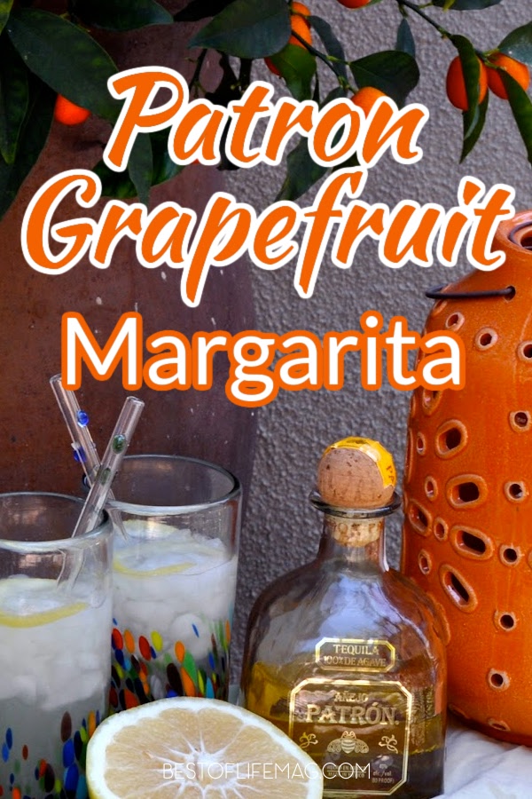 Making a Patron Grapefruit Cocktail is easy! This Patron Grapefruit Margarita recipe is simple, delicious, and perfectly refreshing. Everyone will love it! Margarita Recipes | Patron Cocktail Recipes | Happy Hour Recipes | Grapefruit Recipes | Cocktail Recipes | How to Make a Margarita #margarita #patron