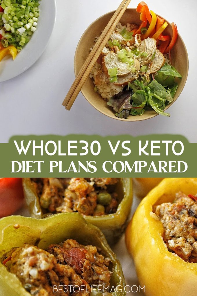 Taking a look at the similarities and differences between Whole30 vs Keto diets can help you decide which version of the diet fits your lifestyle. Whole30 Diet Tips | Keto Diet Tips | Which is Better Whole30 or Keto | What to Eat on a Keto Diet | What to Eat on Whole30 | What is a Keto Diet? | What is Whole30? | Difference between Whole30 and Keto Diets | Weight Loss Plans Compared | Ways to Lose Weight | Healthy Diet Plans | Nutrition Plans